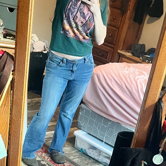 Cheryl Crow Bootheel Trading Company Fontana low rise bootcut blue jeans • 30 - Picture 2 of 16